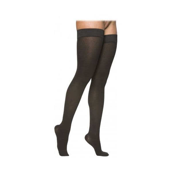Sigvaris Meia Elastica Até Araiz da Coxa C/silicone Algodao (s, Pe Aberto, Normal)