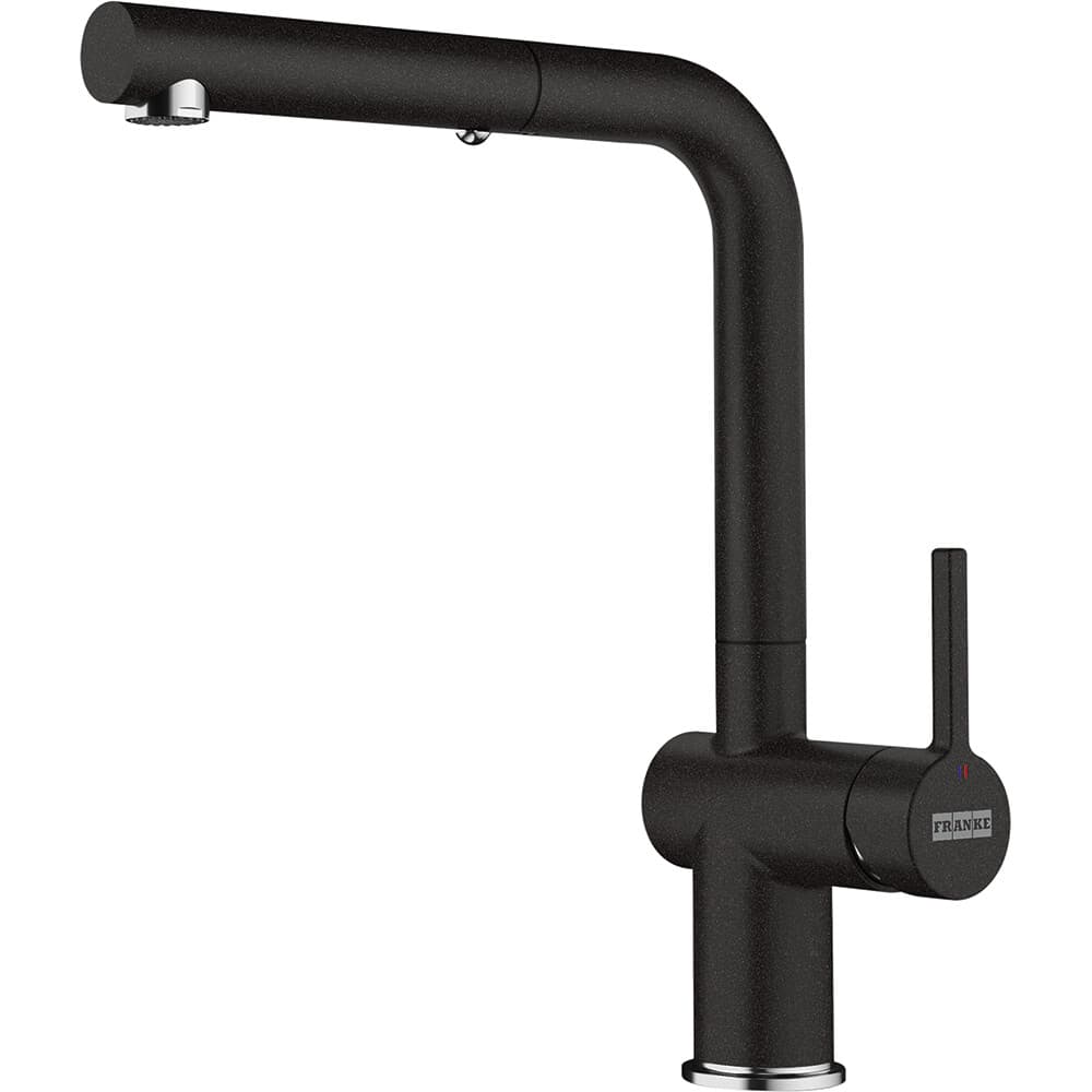 Misturadora FRANKE Active Plus L Duche Black Matt | Latão, ECO