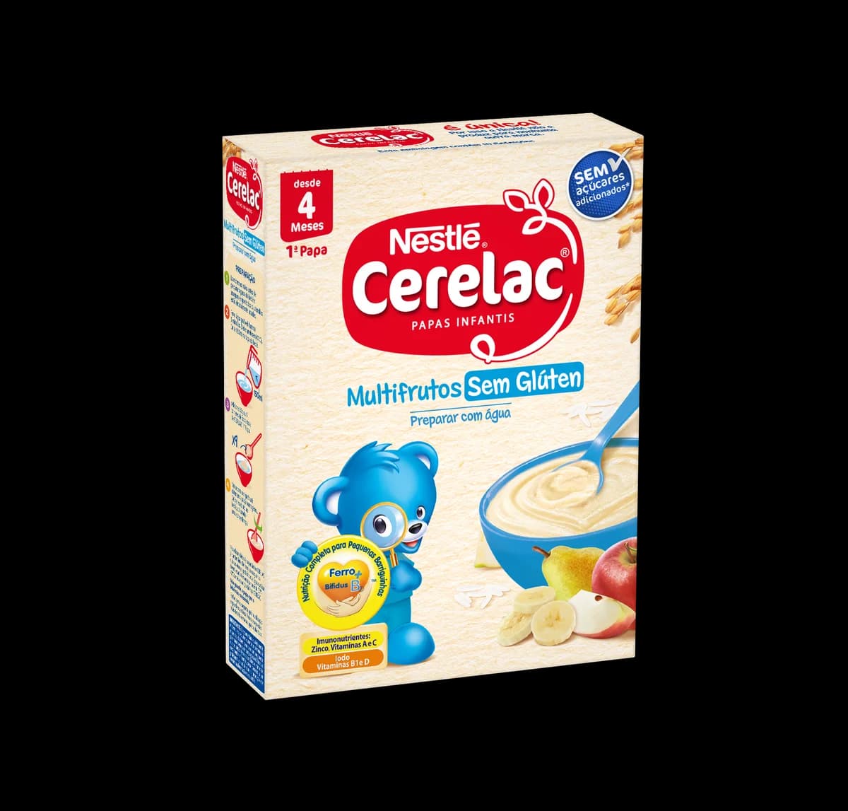 Nestlé Cerelac Multifrutos s/Glúten Láctea 250g