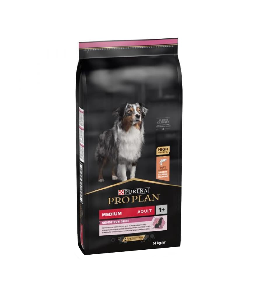 Pro Plan Medium Sensitive Skin Salmão Ração para Cão - Campet