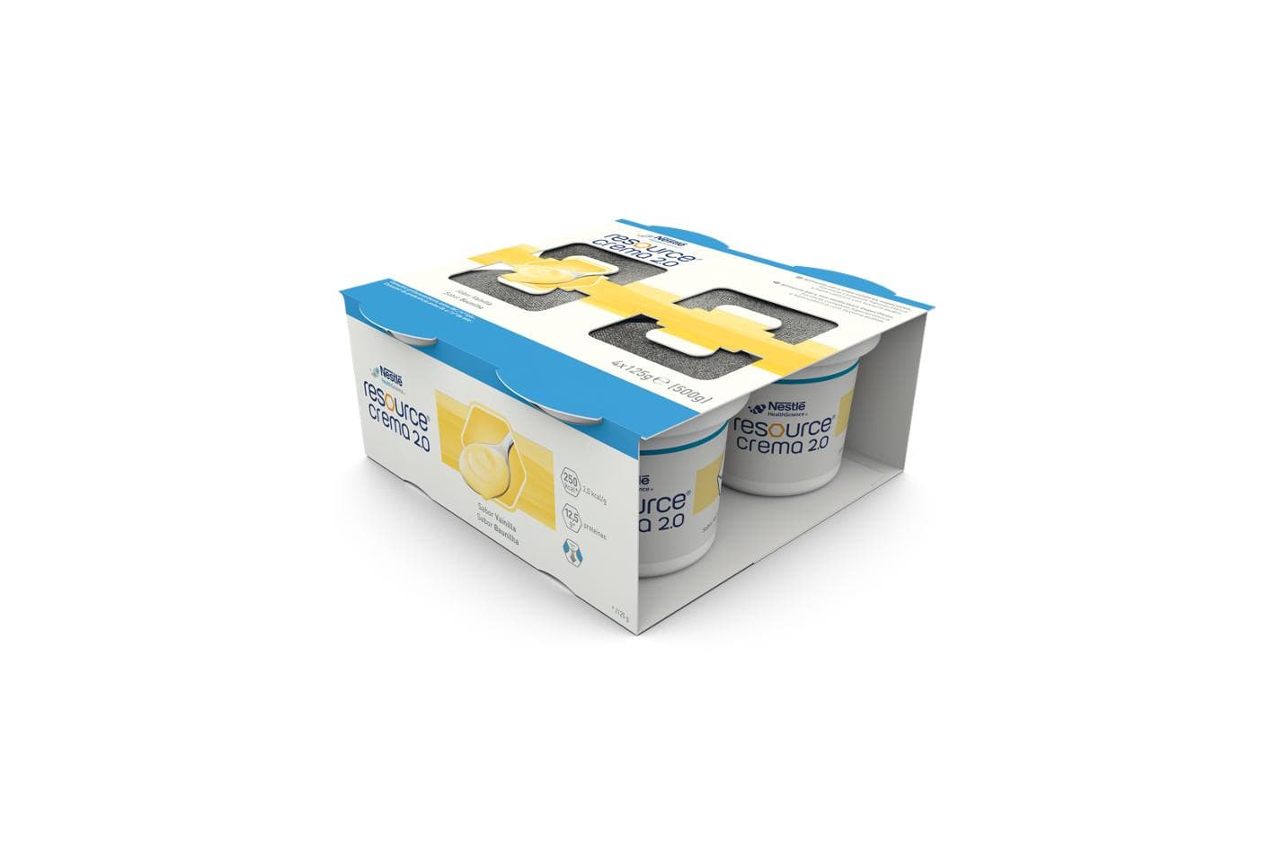 RESOURCE CREMA2.0 PUDIM BAUNILHA 125G X4