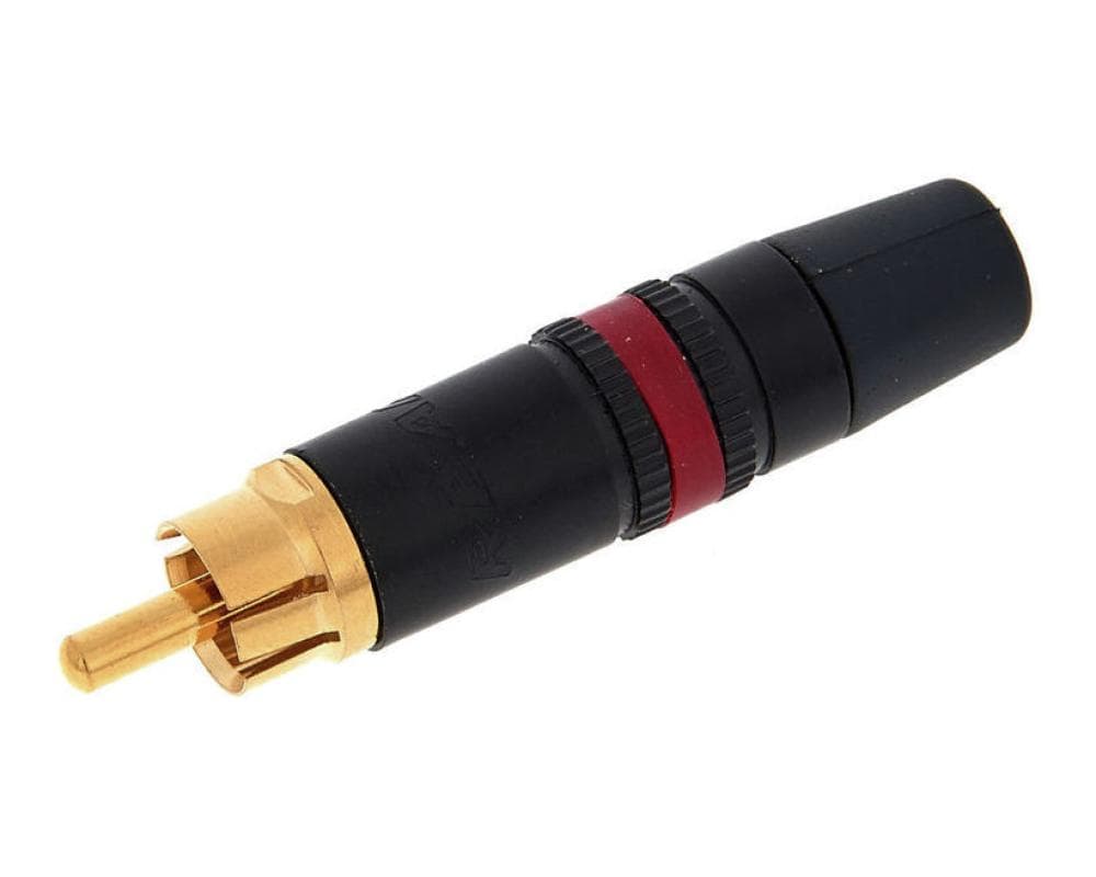 Neutrik NYS 373-2 - rca macho cabo metal (vermelho) - BimotorDJ
