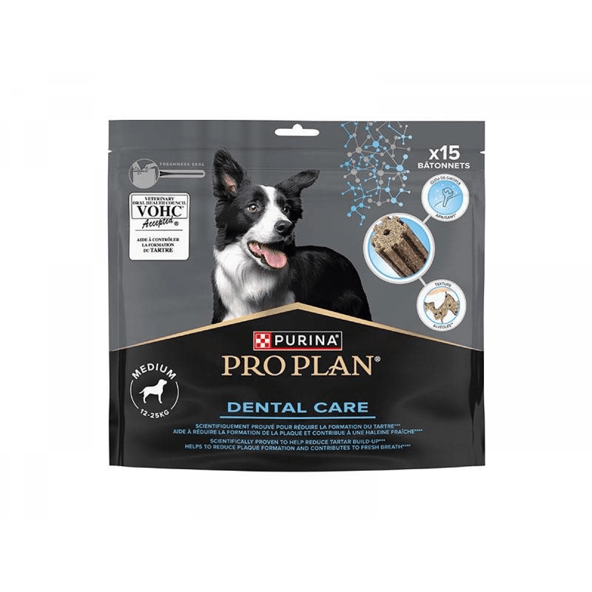 Purina Pro Plan Dental Care Snack Cuidado Dentário Cães Medium 345g
