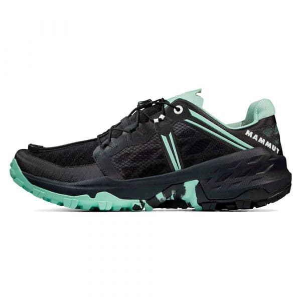 Mammut Sapatilhas de Trail Running Sertig Tr Low Black / Neo Mint 41 1/3