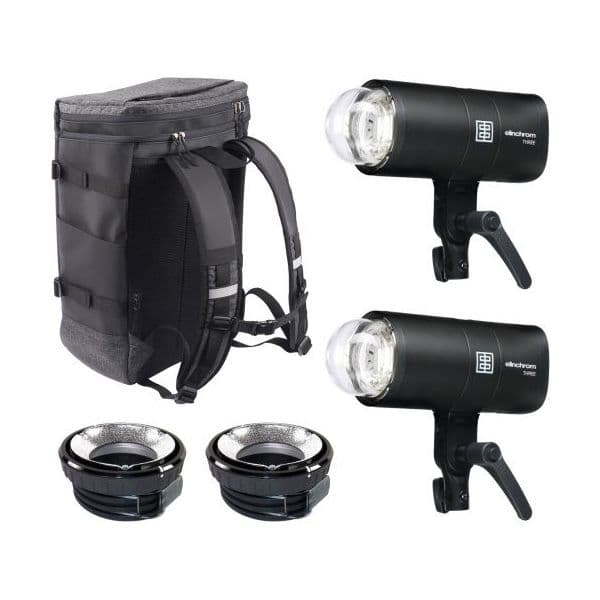 Elinchrom Flash THREE Off Camera Kit Duplo com 261 Ws e Skyport Wireless