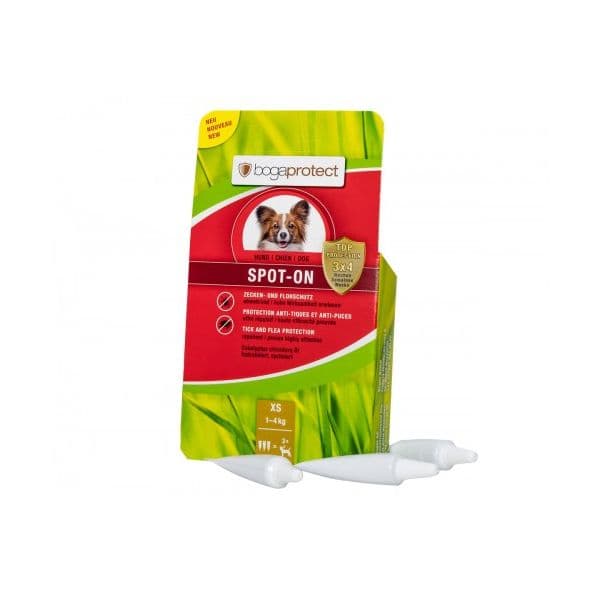 Bogar Bogacare Bogaprotect Spot On Cães XS 3 Pipetas