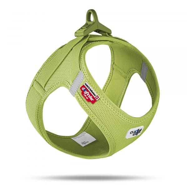 Curli Peitoral Clasp Air Mesh Verde Lima Cães M Verde Lima