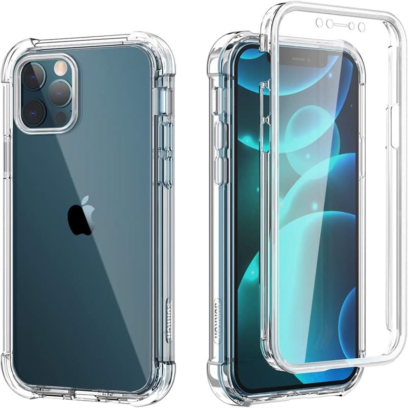 Capa Dupla 360 iPhone 15 Pro Transparente