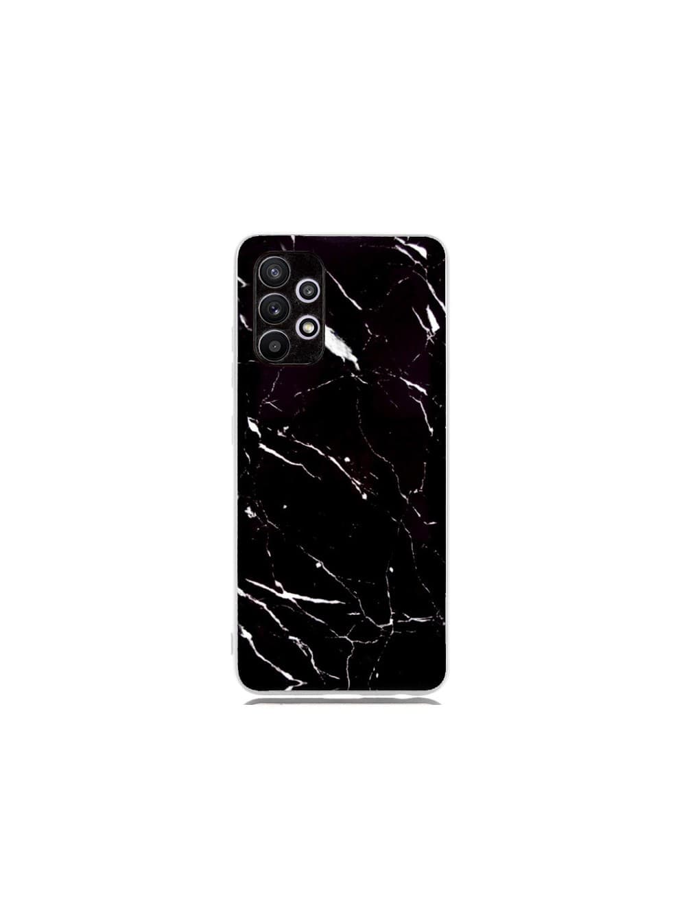 Capa Silicone Marble Samsung Galaxy A32 5G Preto