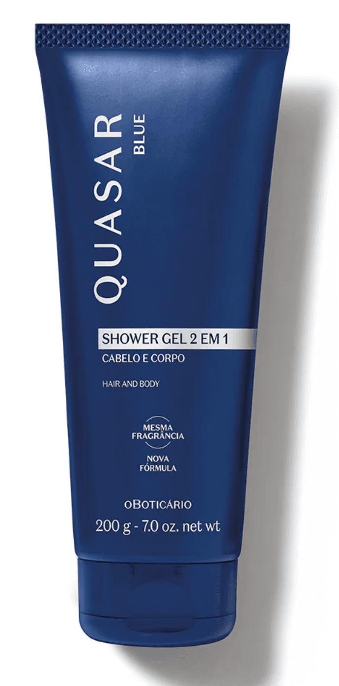 QUASAR BLUE SHOWER GEL CABELO E CORPO, 200G