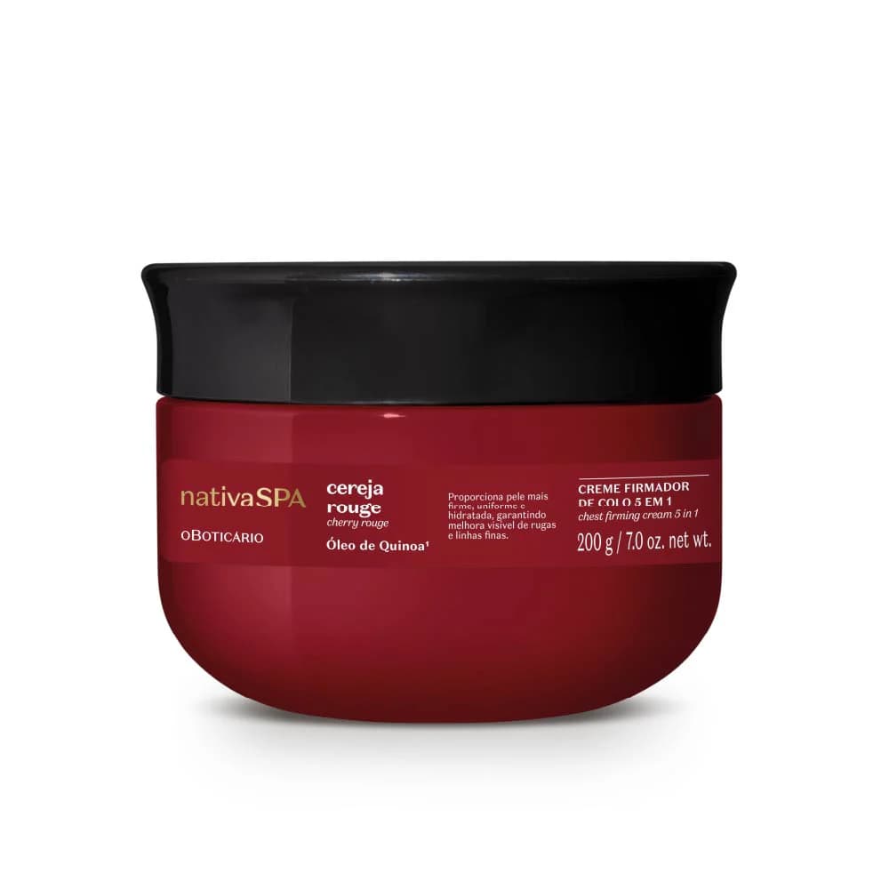 O boticario creme firmador de colo 5 em 1 Nativa Spa Cereja Rouge 200g