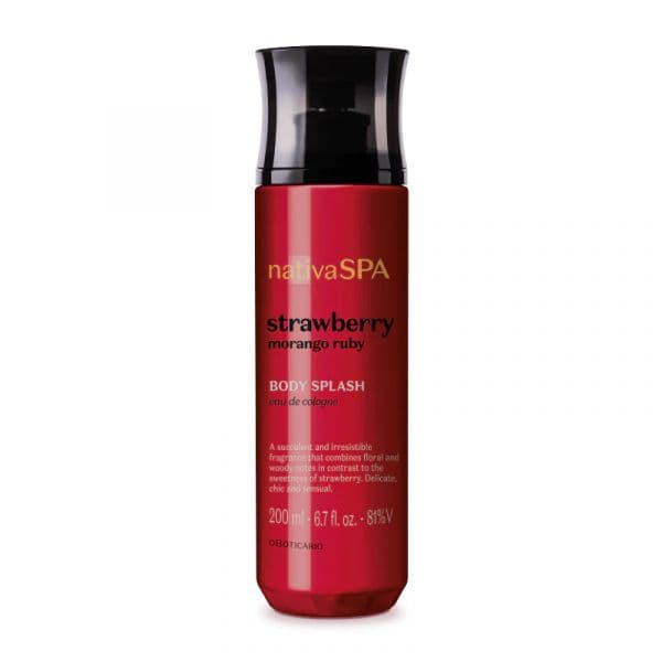 O Boticário Body Splash Nativa Spa Morango Ruby 200ml (Original)