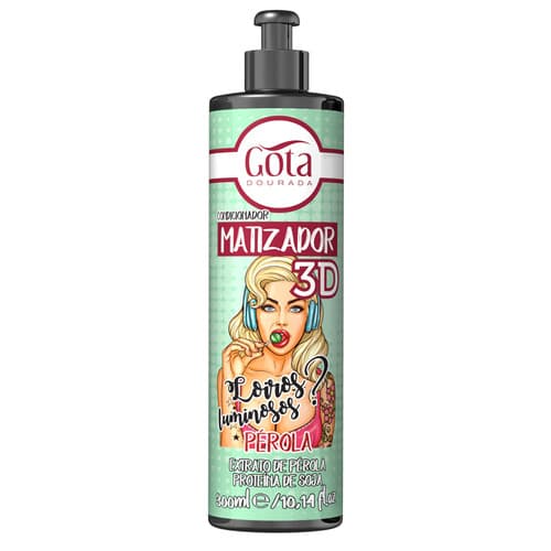 Gota Dourada Condicionador Matizador 3D 300ml Pérola
