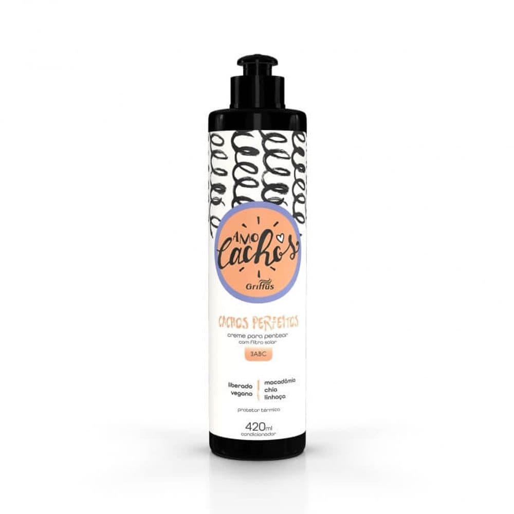 Griffus Creme para Pentear (3ABC) Cacheados LOVE CURLS 420 ml