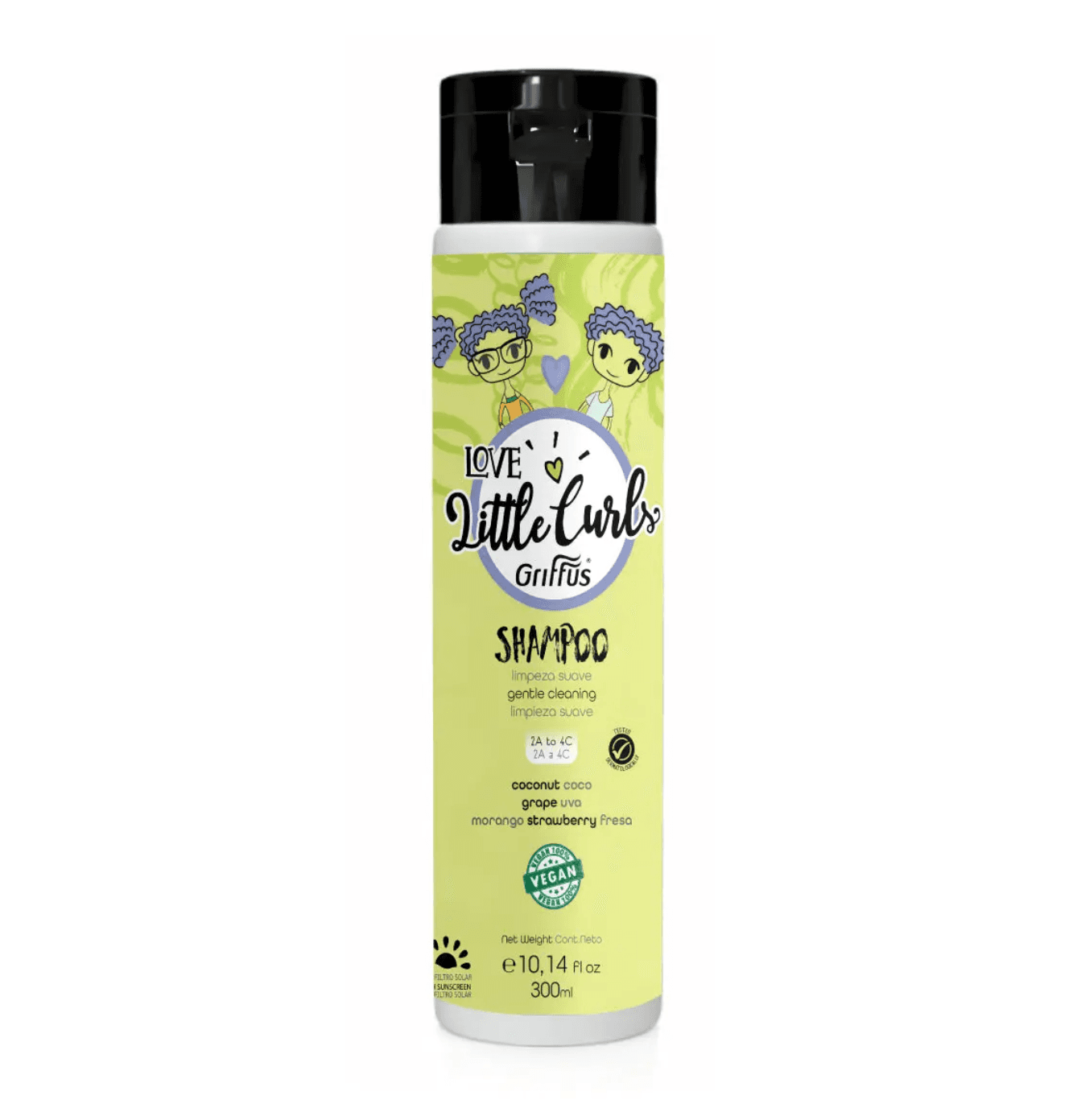 Shampoo KIDS limpeza suave (2A-4C) LITTLECURLS 300 ml