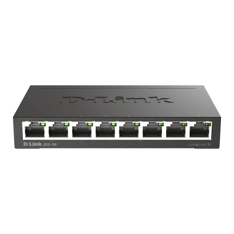 Switch D-Link DGS-108 8 Portas Gigabit Unmanaged