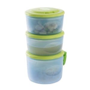 Chicco 3 Recipientes Porta-Papa (2x 180ml + 300ml)