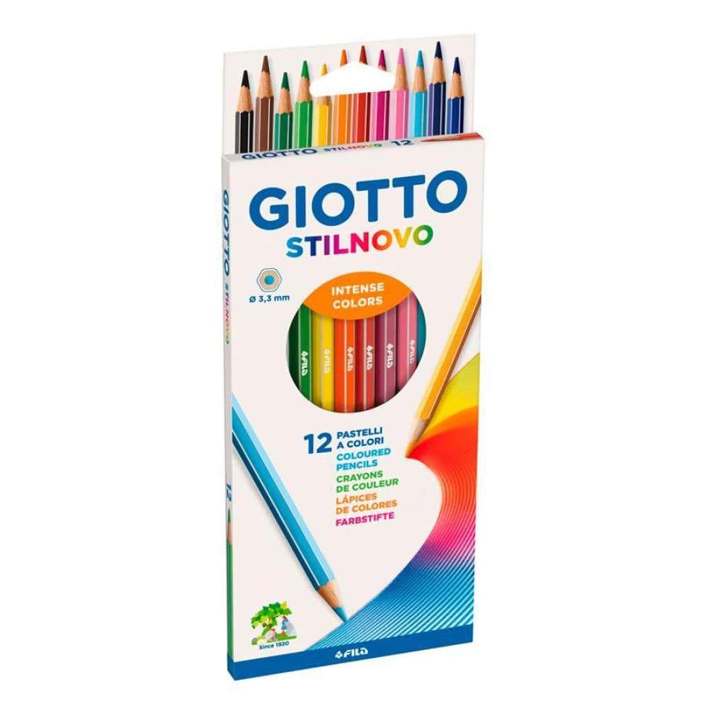 Giotto Lápis de Cor Stilnovo Aguarela 18cm 12 un.