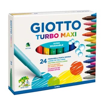 Giotto Marcadores Turbo Maxi 24 un.- 455000