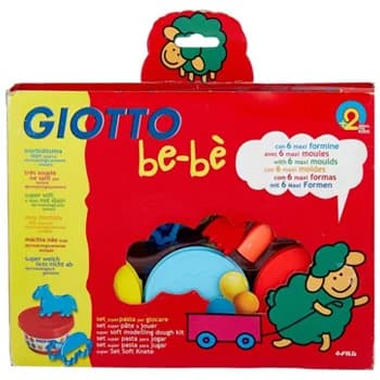 Conjunto Pasta Modelar Giotto Be-Be 3x100g + Moldes
