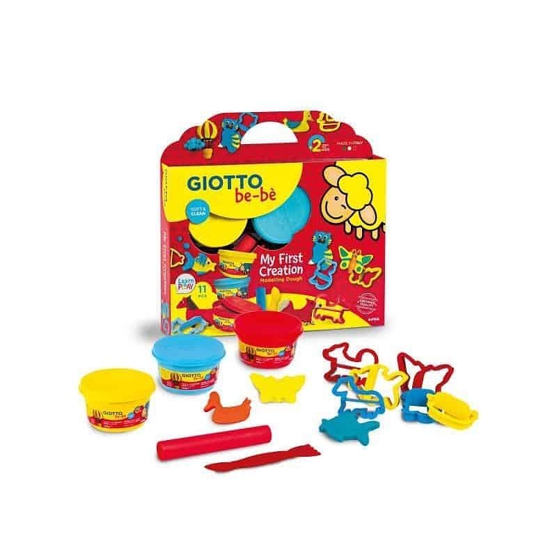 Conjunto Pasta Modelar Giotto Be-Be 3x100g + Moldes