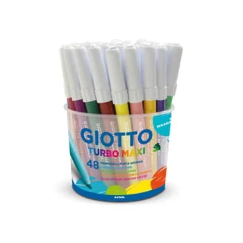 Giotto Marcadores Turbo Maxi 4 Cores x 12 un.