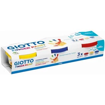 Giotto Guache Pintura Dedos Dita 100ml Pack 3 Cores