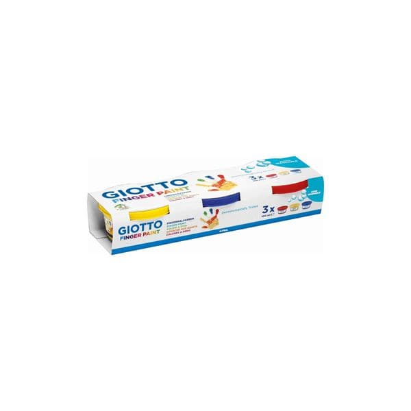 Giotto Guache Pintura Dedos Dita 100ml Pack 3 Cores