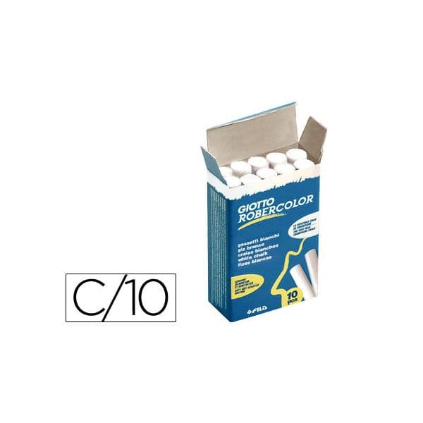 Giotto Paus de Giz Robercolor Branco 10 Un. - 538700