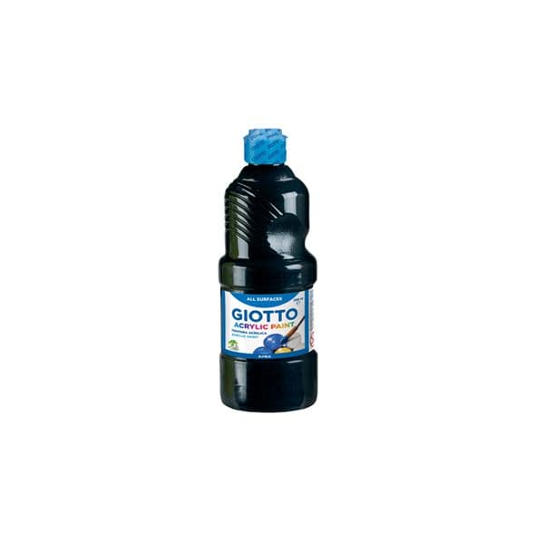 Giotto Guache Liquido Acrilico 500ml Preto