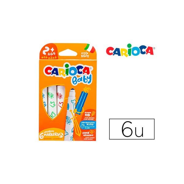Carioca Marcador Baby 2+Anos Caixa 6 Sortido - OFF151840CE