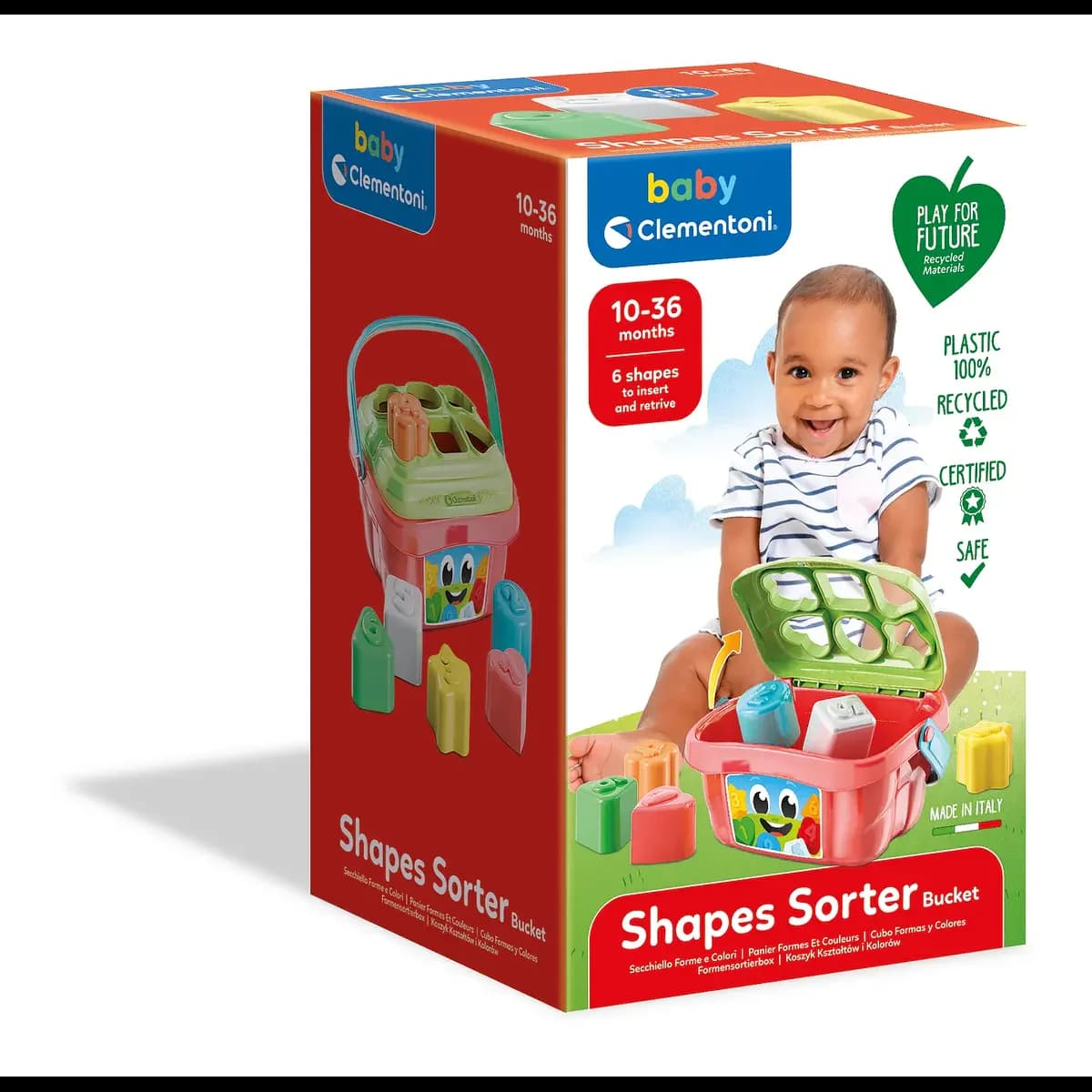 Clementoni Baby Balde Formas e Cores - 17106
