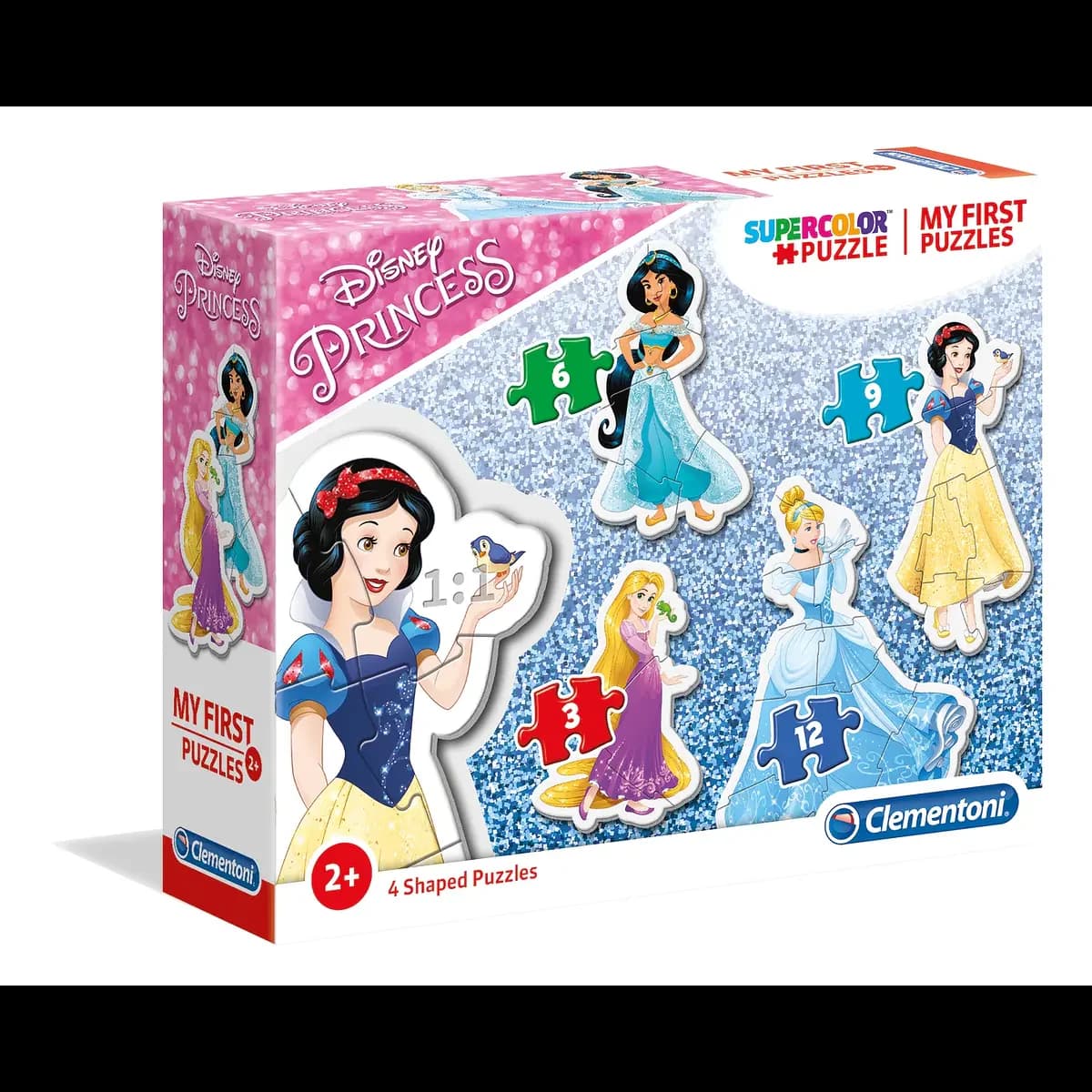 Clementoni Puzzle 3-6-9-12 Peças - Disney Princess - 20813