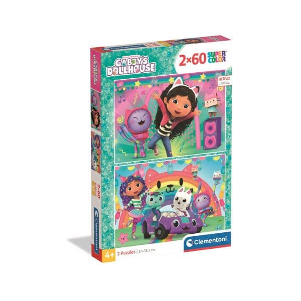 Clementoni Puzzle 2x60 Gabby`s Dolhouse