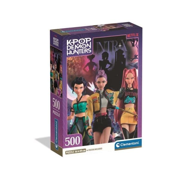 Clementoni Puzzle Kpop Demon Hunters: Huntr/x 500 Peças