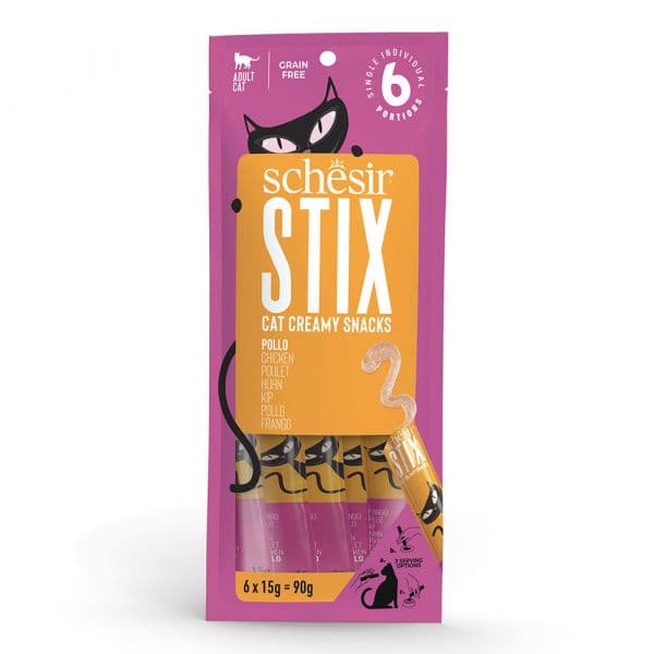 Schesir Stix Snack Cremoso Frango 6x15g
