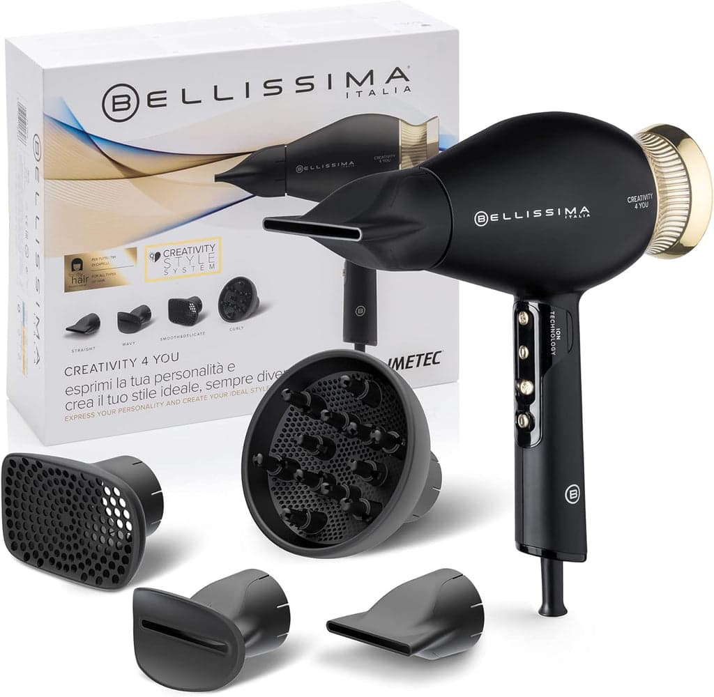 Imetec Bellissima Secador de Cabelo Creativity 4 You - 1800W 3 Temperaturas
