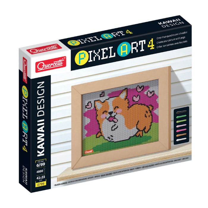 Pegs Pixel Art 4 Cão Corgi 4800 pz