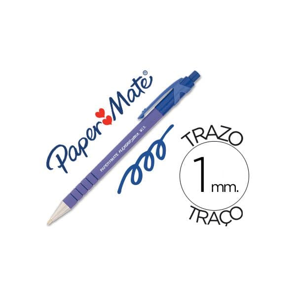 Paper Mate Esferografica Flexgrip Azul Retrátil - 21304