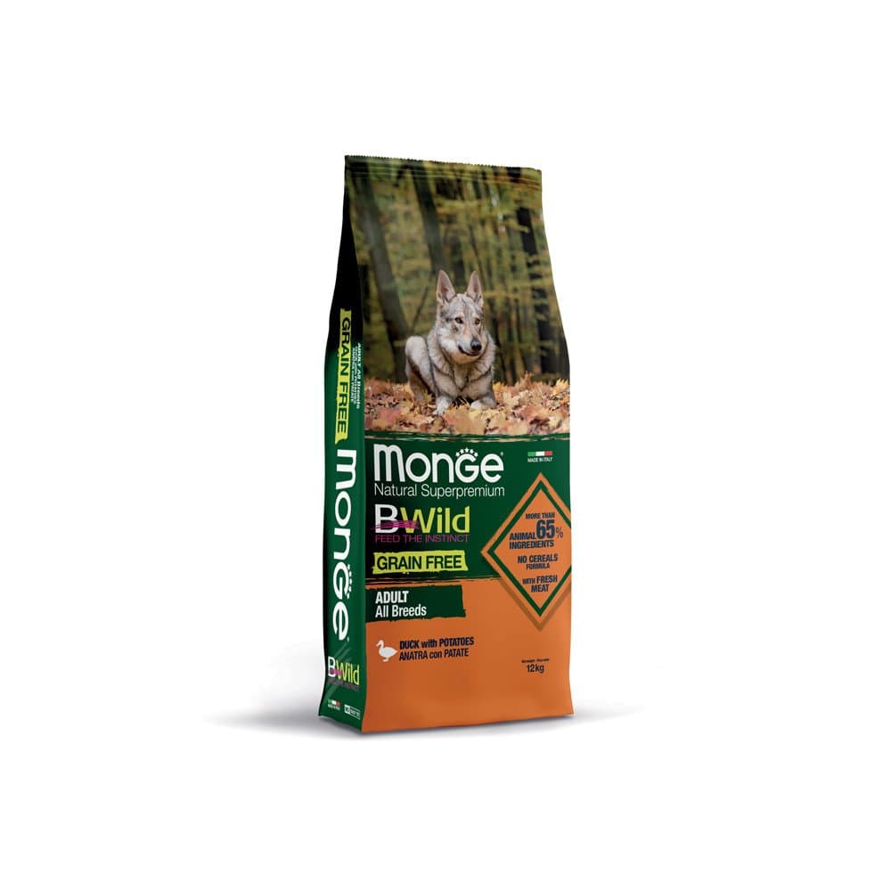 Monge All Breeds Grain Free Adult Duck & Potato 12Kg