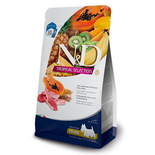 Farmina N&D Tropical Selection Cão Adult Mini Cordeiro 1.5 kg