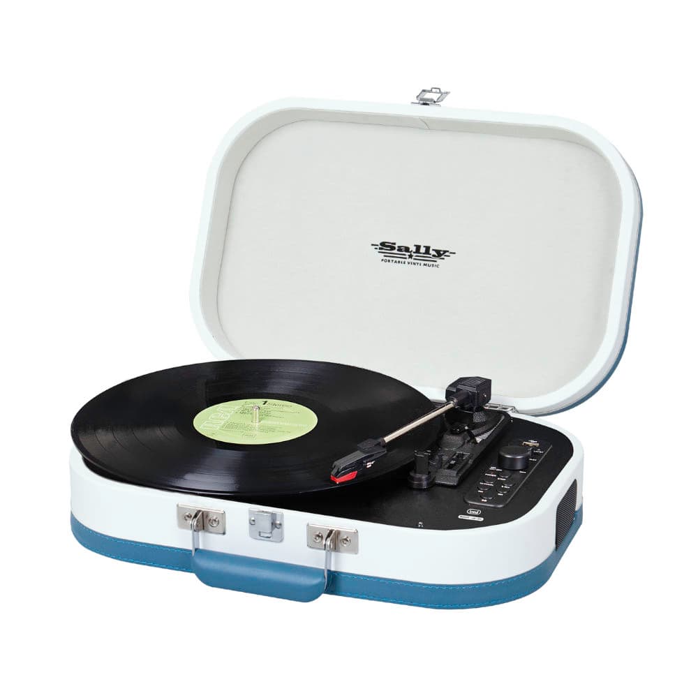 Gira-Discos Trevi Gira-Discos Stereo Portátil com Bluetooth Sally TT 1020 - Azul