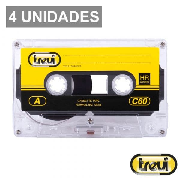 Cassete Audio com 60m - 4un