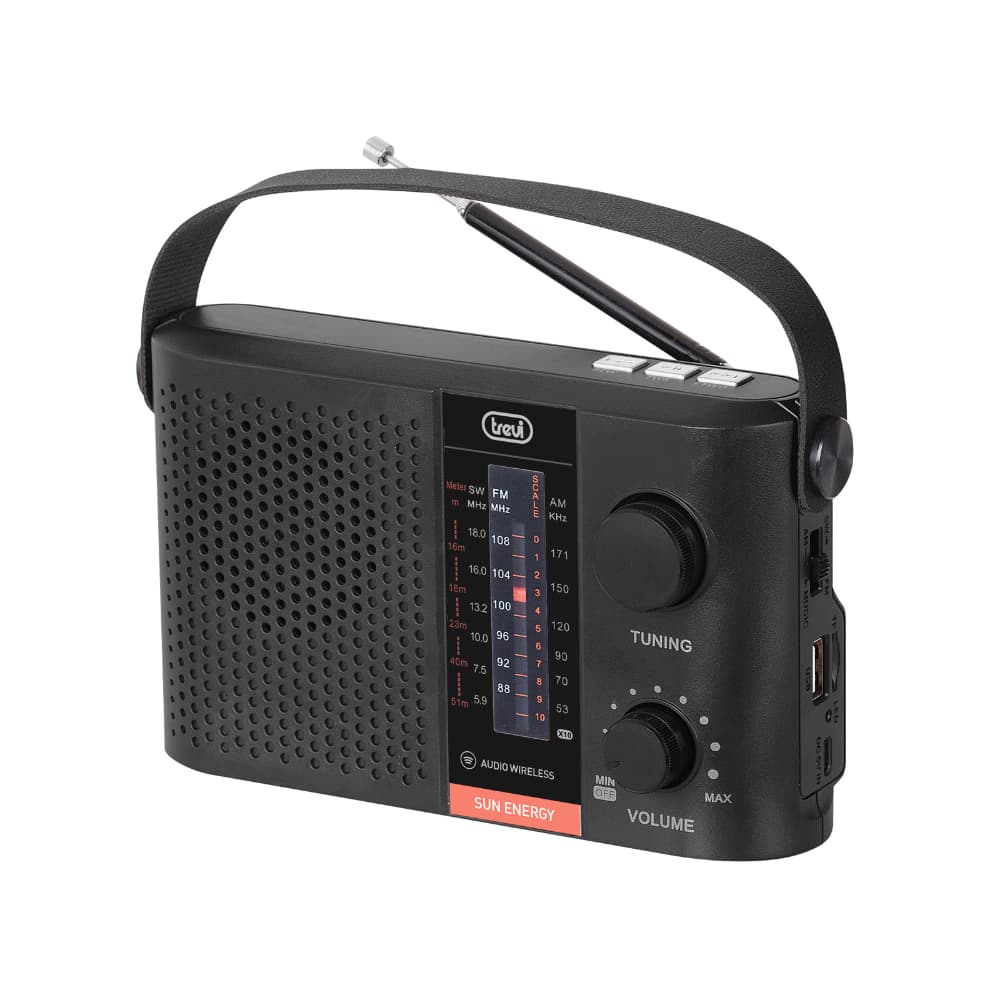 Rádio AM/FM Portátil c/ BT/USB/SD – RA 7F25 – Preto