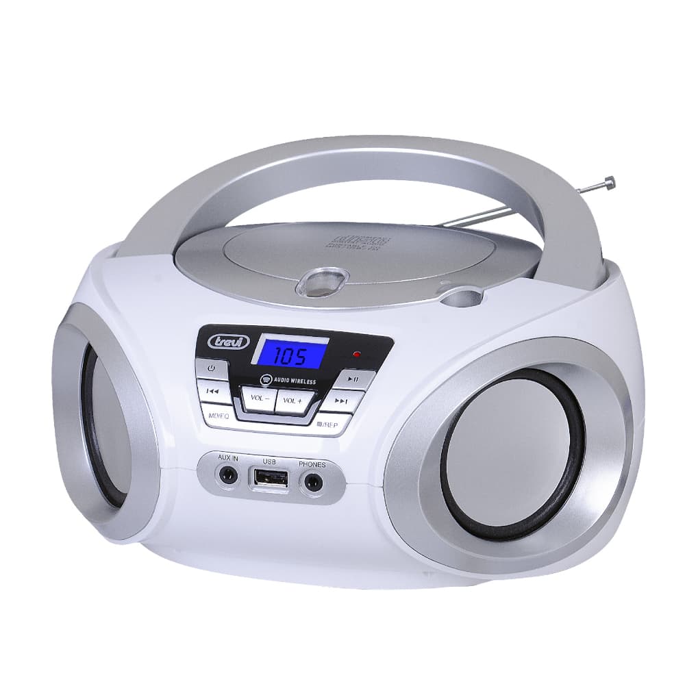 Rádio CD Portátil com USB – CMP 544 BT – Branco