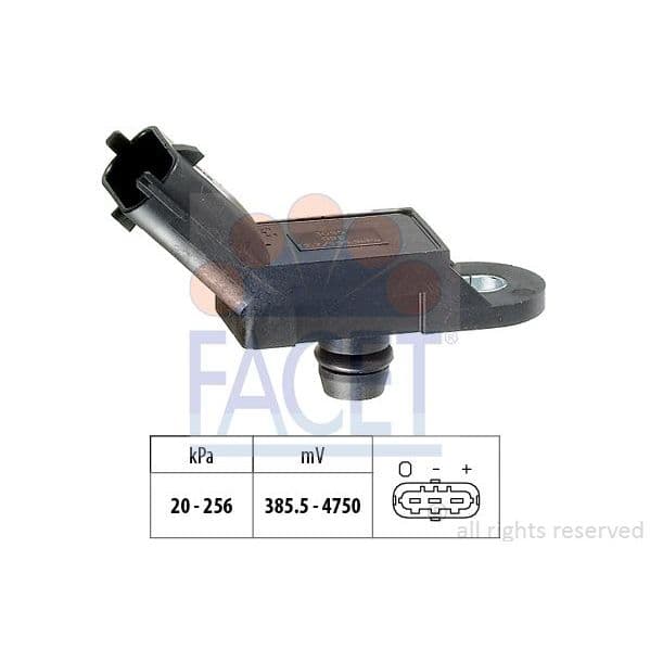 Facet Sensor de Pressão de Ar, Adaptação à Alt - 10.3055