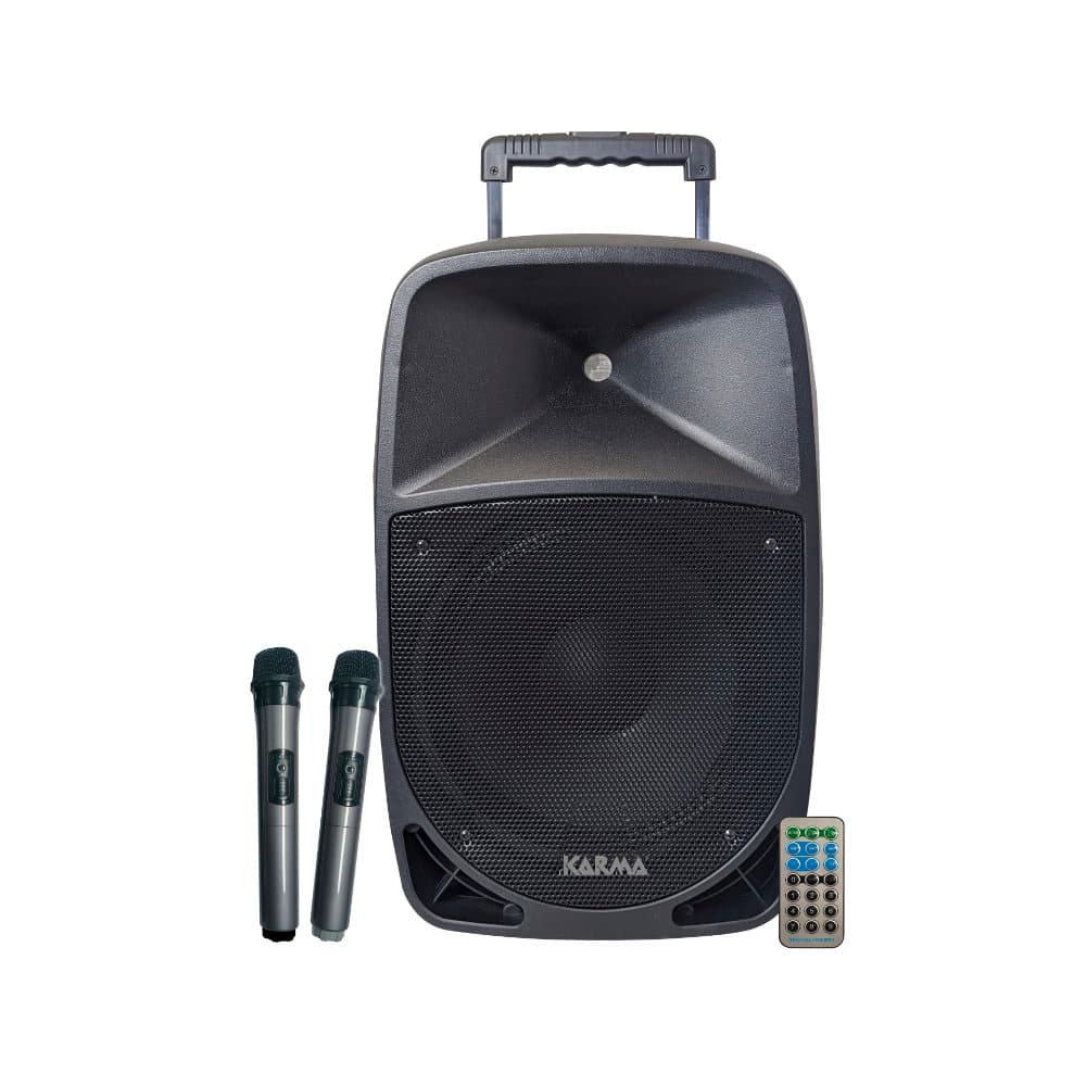 Coluna Portátil 12″ 160W USB/SD/BT/BAT +2 Micro