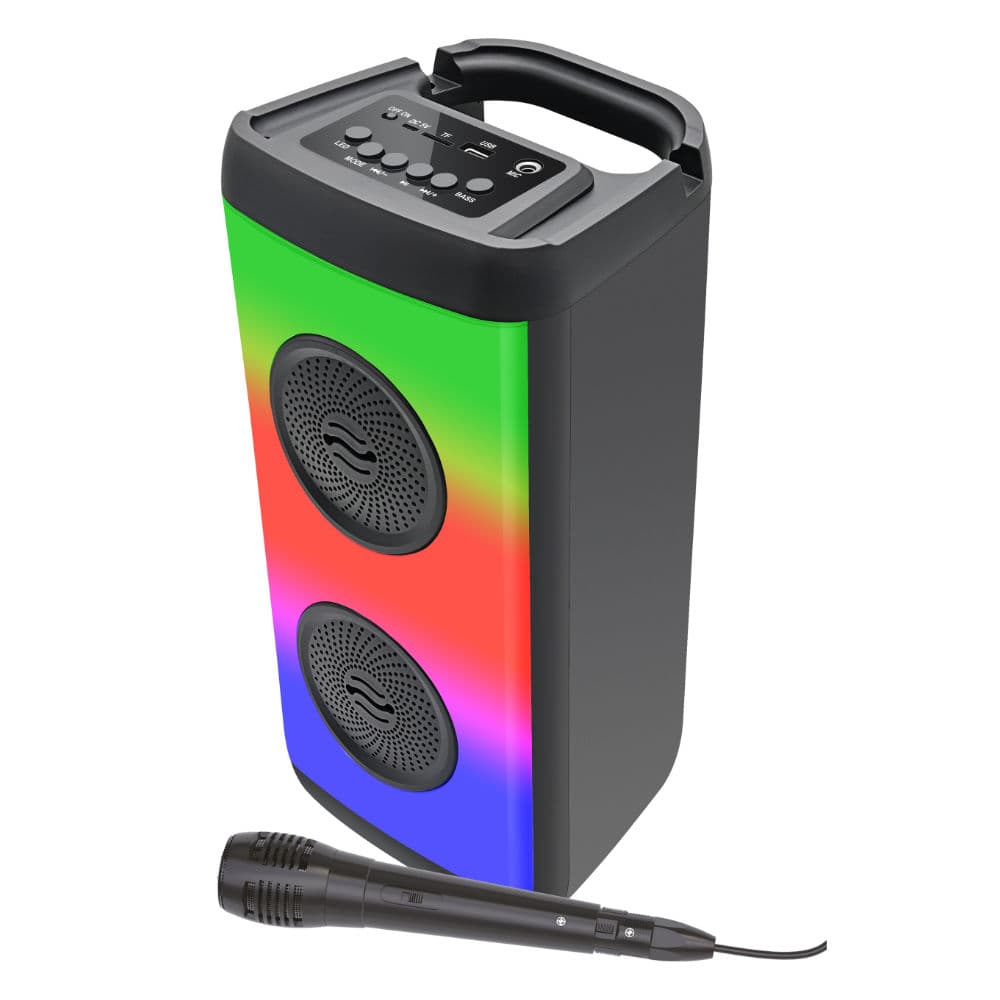Coluna Portátil 10W com MP3, Bluetooth e Microfone