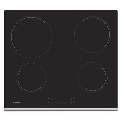 Placa Vitrocerâmica Candy CH64XB | 4 Zonas, Preto