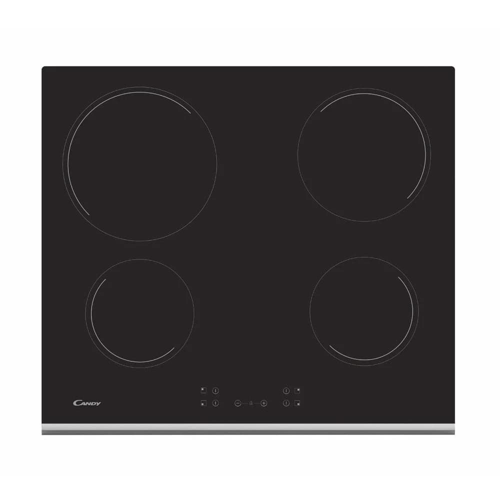 Placa Vitrocerâmica Candy CH64XB | 4 Zonas, Preto